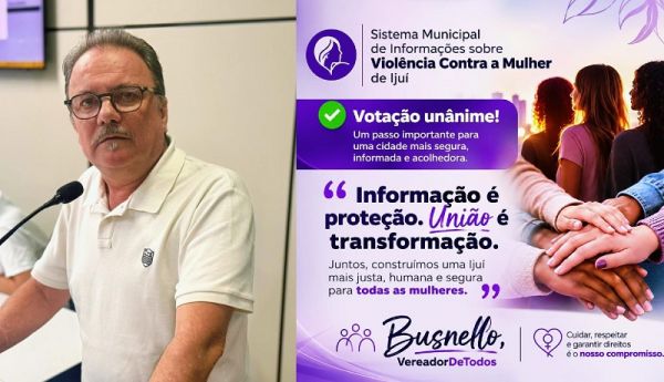 Ijuí: Aprovado projeto que institui Sistema Municipal de Informações sobre Violência Contra a Mulher