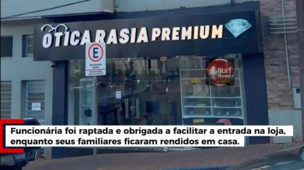 Loja da rede Joias Rasia é alvo de assalto em Panambi; prejuízo é estimado em R$ 200 mil