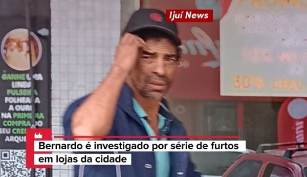 "Bernardo" é preso pela Brigada Militar após furto em estabelecimento comercial de Ijuí