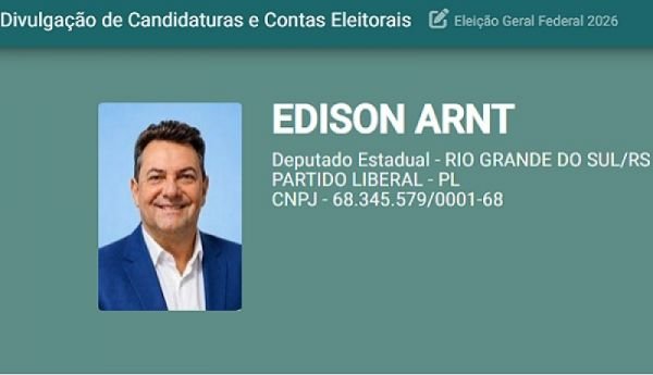 Candidato com domicílio eleitoral em Ijuí à Assembleia Legislativa apresenta contas parciais