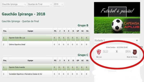 São Luiz enfrenta o Brasil de Pelotas na sexta-feira (16), em Ijuí